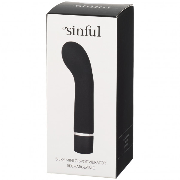 Sinful Silky Mini Oppladbar G-punktsvibrator Emballasjebilde 90