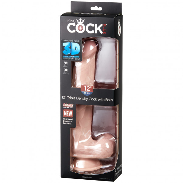 King Cock Plus Triple Density Dildo med Pung 33 cm bilde av emballasje 90