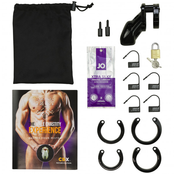 CB-3000 Black Chastity Device 7.6 cm Pack contents 80