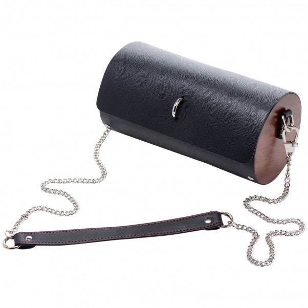 Master Series Kinky Clutch Svart Bondagesett Med Håndveske  2