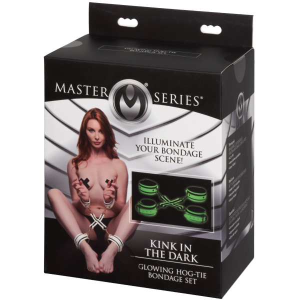 Master Series Kink in the Dark Glowing Hog Tie Bondagesett Emballasjebilde 90