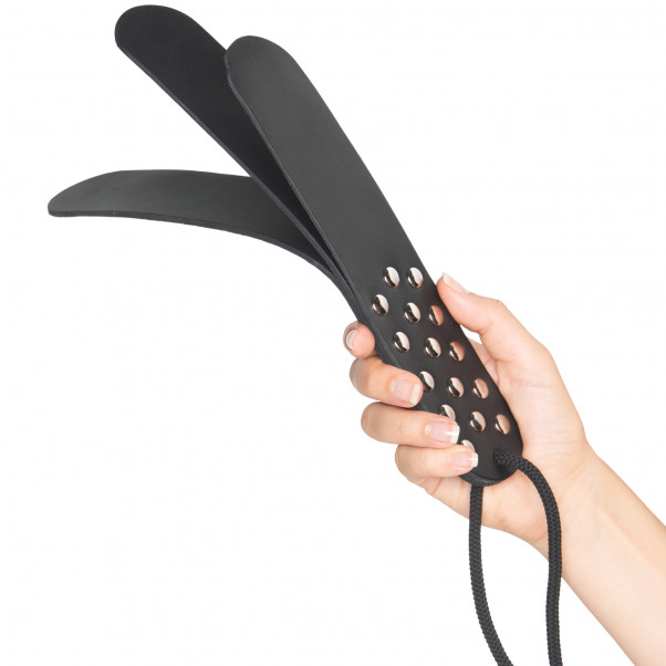 Strict Trelags Slapper i Skinn Produktbilde med hånd 50