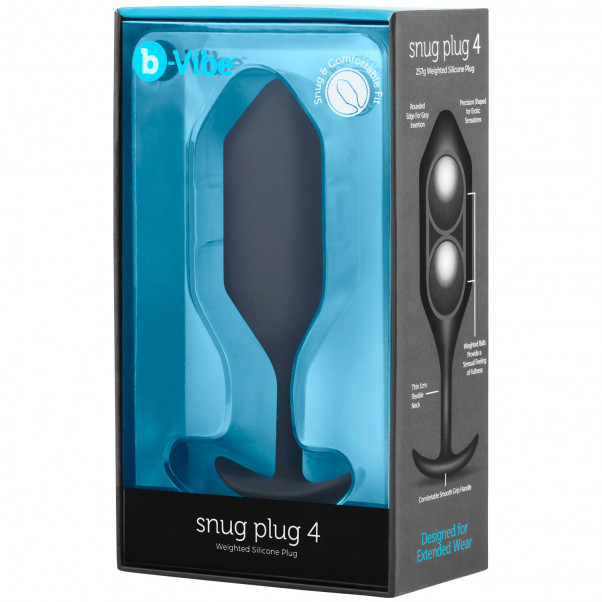 B-Vibe Snug Plug 4 Analplugg Emballasjebilde 90