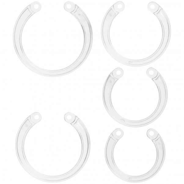 Mancage Ekstra Ringsett Gjennomsiktige 5 stk Produktbilde 1