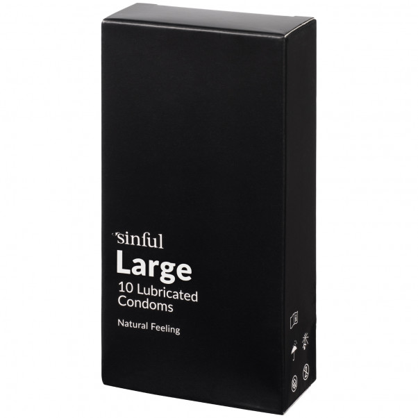Sinful Large Kondomer 10 stk Produktbilde 1