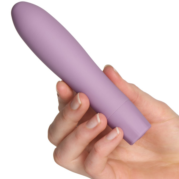 Baseks Powerful Minivibrator Produktbilde med hånd 50