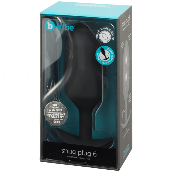 B-Vibe Snug Plug 6 Analplugg Emballasjebilde 90