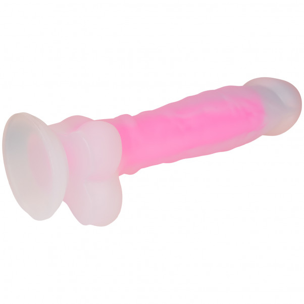 Baseks Glow in the Dark Rosa Dildo 21,5 cm Produktbilde 4