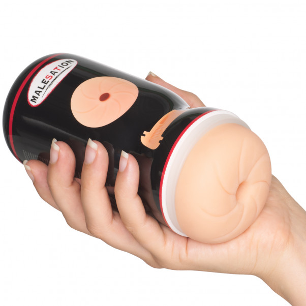 Malesation Butt Pleasure Masturbation Cup Produktbilde med hånd 50