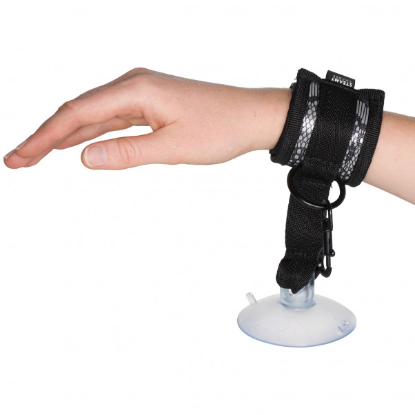 Steamy Shades Håndleddsmansjetter med Sugekopp Produktbilde med hånd 50