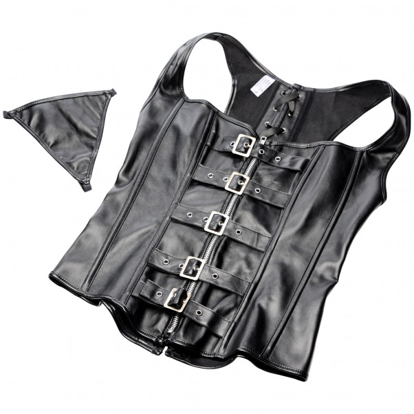 Strict Lace-Up Korsett Og G-streng Produktbilde 3