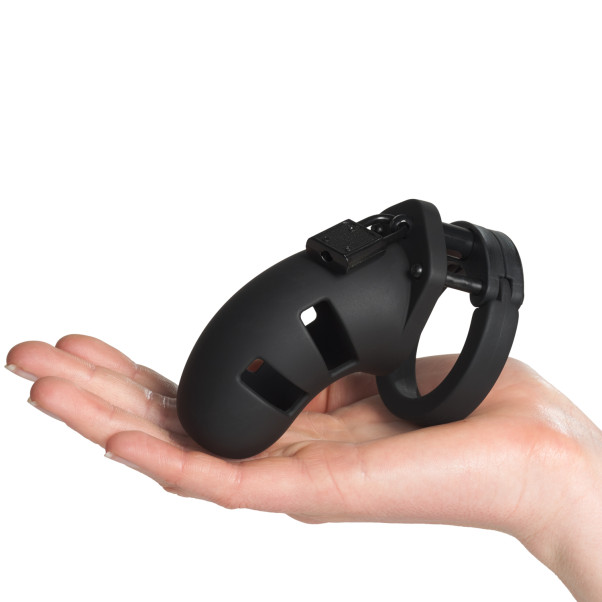 Mancage 20 Kyskhetsbelte i Silikon Produktbilde med hånd 50