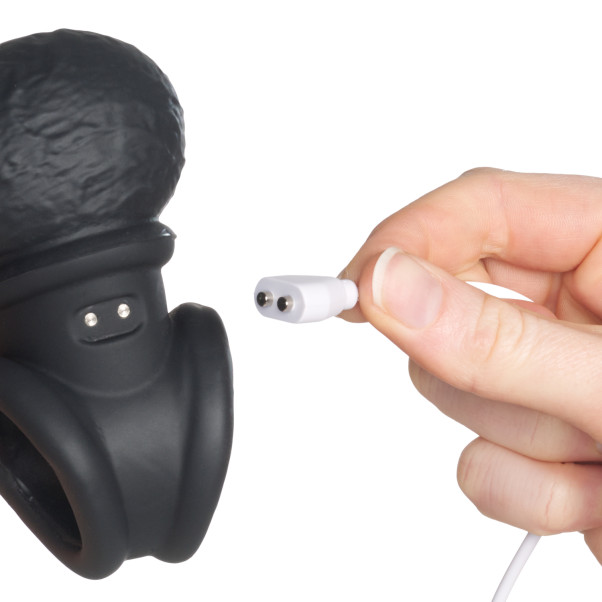 King Cock Elite The Crown Jewels Vibrerende Svingende Baller Produktbilde med hånd 51