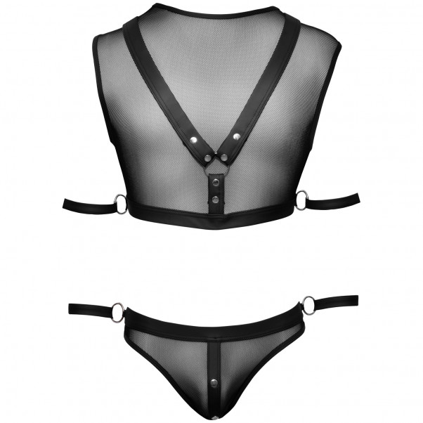 Svenjoyment Fishnet Crop Top med Truse og Håndleddsmansjetter Produktbilde 3