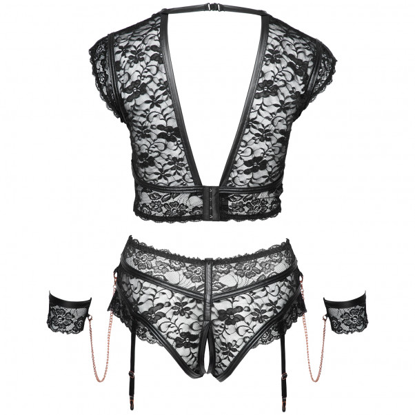 Cottelli Bondage Bunnløst Sett med Håndleddsmansjetter Plus Size Produktbilde 4