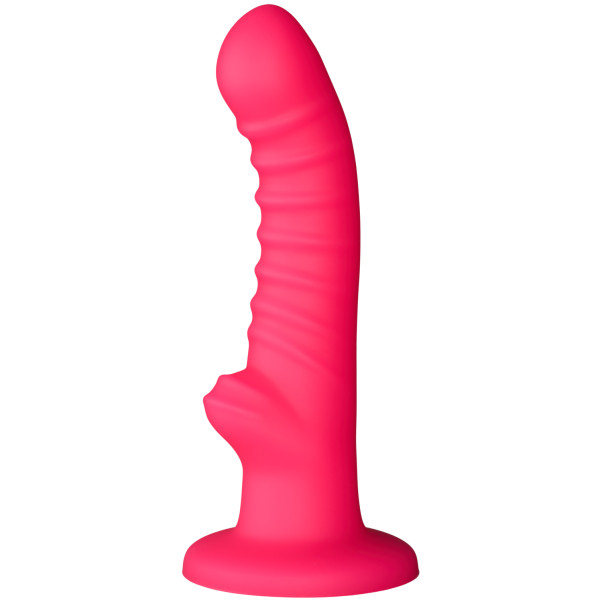 baseks Ribbed Stimulation Silikondildo 17 cm Produktbilde 1