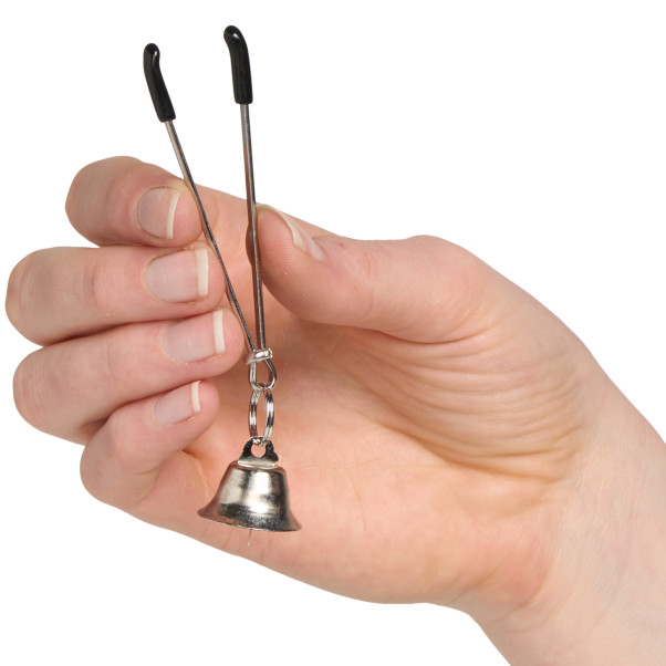 Frisky Clit Klemme med Bjelle Produktbilde med hånd 50