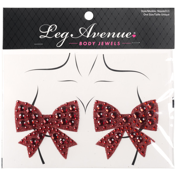 Leg Avenue Rhinestone Bow Brystvorteskjulere Emballasjebilde 90