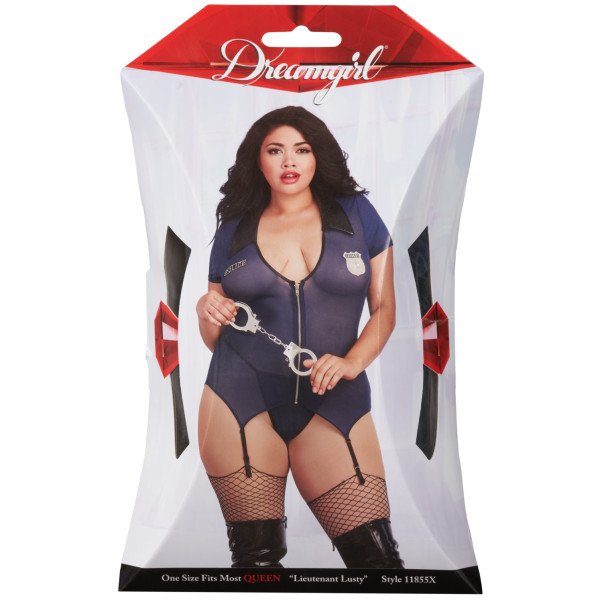 Dreamgirl Lieutenant Lusty Police Costume Plus Size Emballasjebilde 90