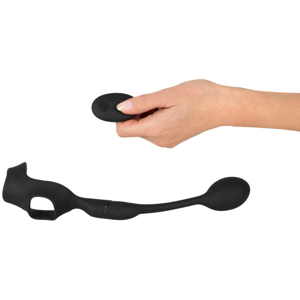 Rebel Men's Gear penisring med fjernstyrt analplugg Produktbilde med hånd 51