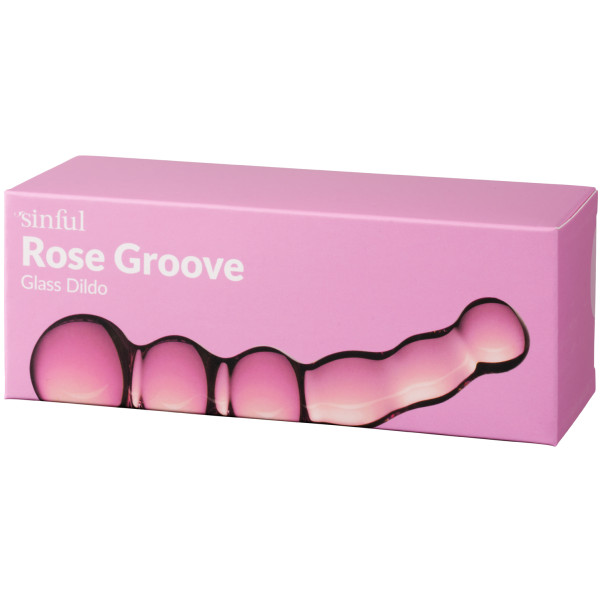 Sinful Rose Groove Glassdildo 17.5 cm Emballasjebilde 90