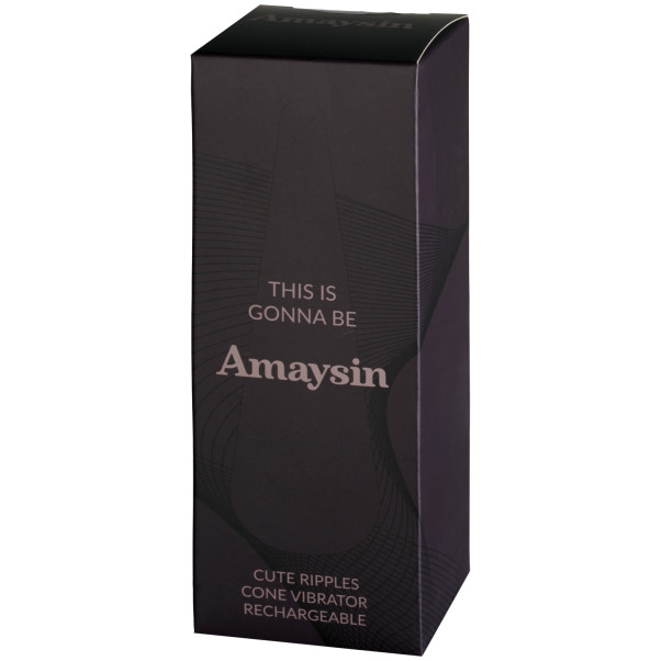 Amaysin Cute Ripples Oppladbar Konisk Vibrator Emballasjebilde 90