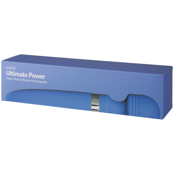 Sinful Ultimate Power Oppladbar Magic Wand Vibrator Emballasjebilde 90