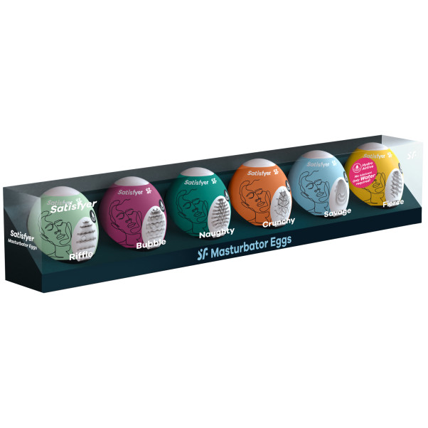 Satisfyer Masturbator Egg 6er Sett Emballasjebilde 90