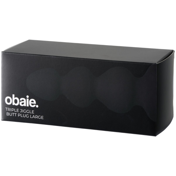 obaie Triple Jiggle Stor Analplugg Emballasjebilde 90