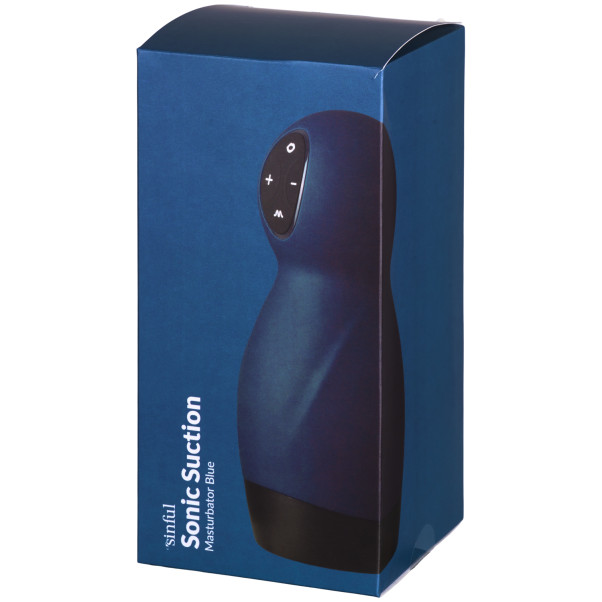 Sinful Sonic Blå Sugemasturbator Emballasjebilde 90