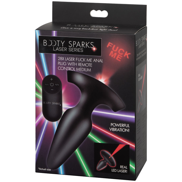 Booty Sparks Laser Series Fuck Me Medium Fjernkontrollert Analplugg Emballasjebilde 90