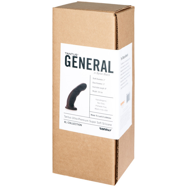 Tantus General Onyx Silikondildo 25 cm Emballasjebilde 90