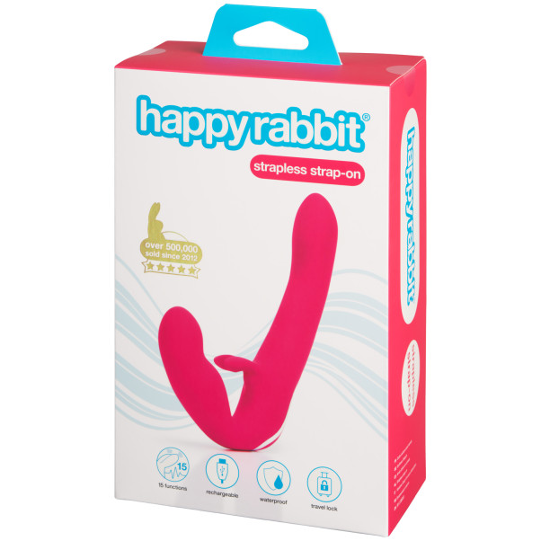 Happy Rabbit Strapless Strap-on Rabbitvibrator Emballasjebilde 90