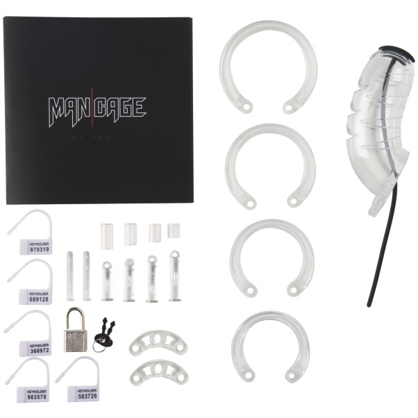 Mancage 16 Kyskhetsbur med Urinrørssonde Pakkens innhold 80