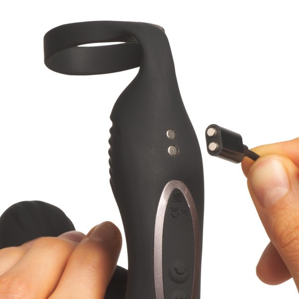 Anal Fantasy Ass-gasm Pro P-spot Milker Prostatastimulator Produktbilde med hånd 51