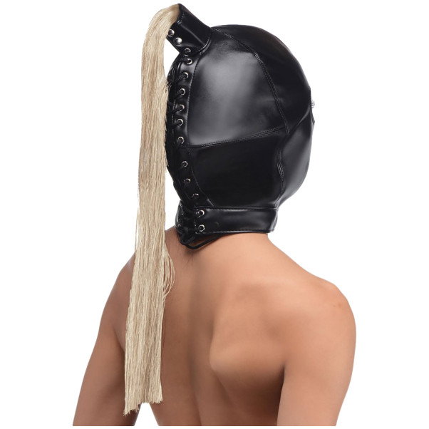 Strict Blonde Ponytail Bondage Hood Produktbilde 4