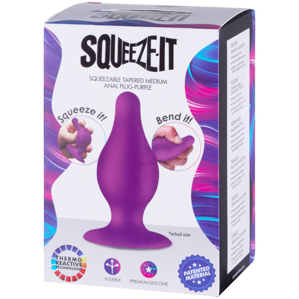 Squeeze-It Squeezable Medium Analplugg Emballasjebilde 90