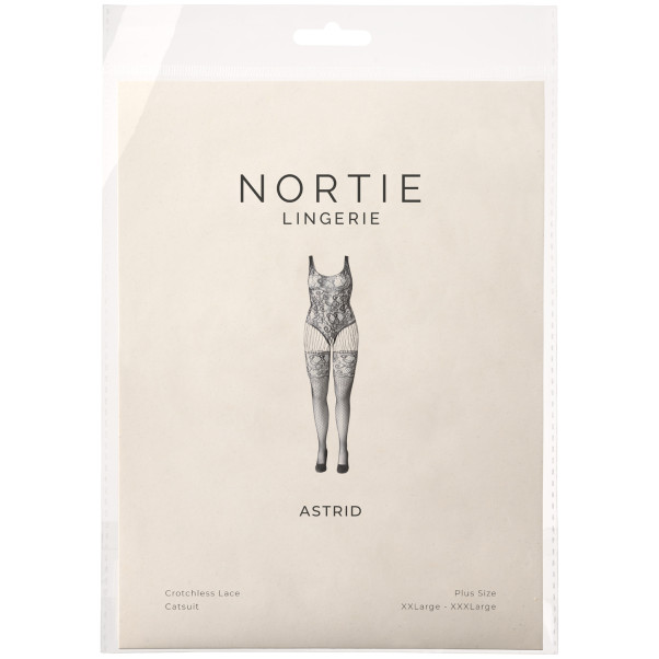 NORTIE Astrid Bunnløs Blonde Catsuit Plus Size Emballasjebilde 90