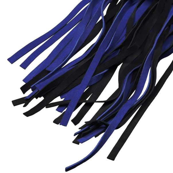 Stric Leather Blå Semsket Skinn Flogger 90 cm Produktbilde 3