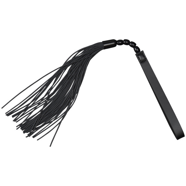 Sex & Mischief Noir Whip Falsk Skinn Flogger 45,5 cm Produktbilde 1
