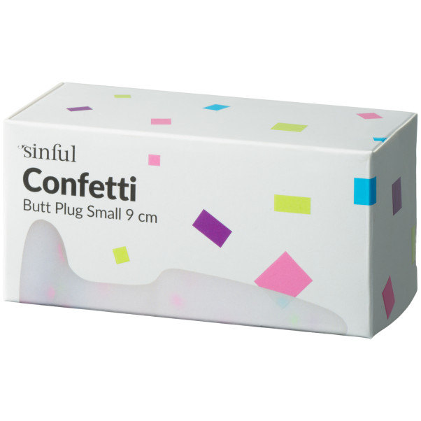 Sinful Confetti Liten Analplugg Emballasjebilde 90