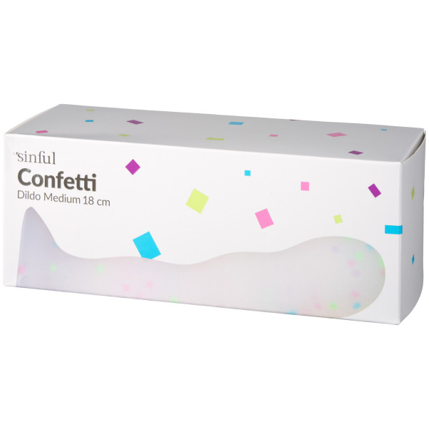 Sinful Confetti Dildo Medium 18 cm Emballasjebilde 90