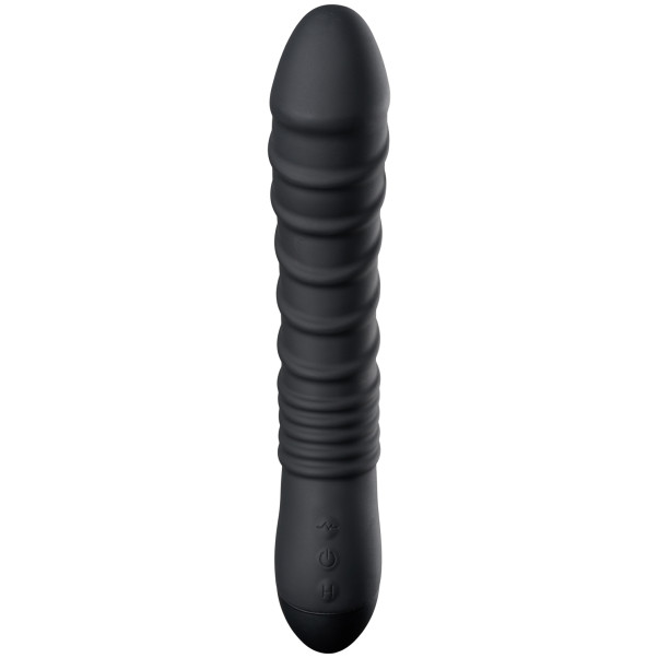 obaie Deluxe Oppladbar Ribbed Dildovibrator Produktbilde 2