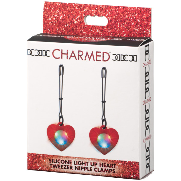Charmed Light Up Heart Tweezer Nipple Clamps Emballasjebilde 90