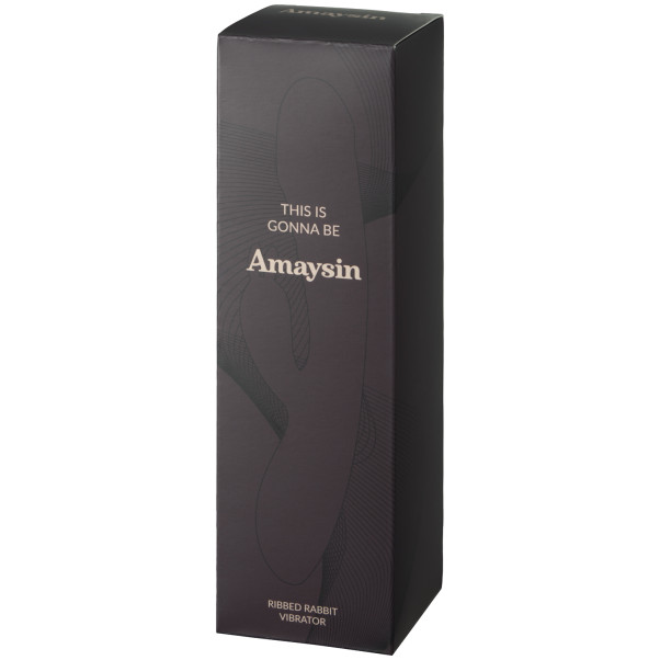 Amaysin Ribbed Rabbitvibrator Emballasjebilde 90
