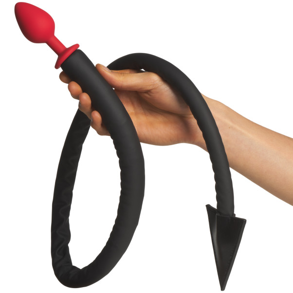 Tailz Djevel Hale Analplugg og Horn Sett Produktbilde med hånd 51