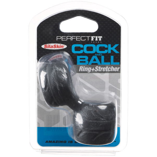 Perfect Fit Penis- og Testikkelring + Stretcher Emballasjebilde 91