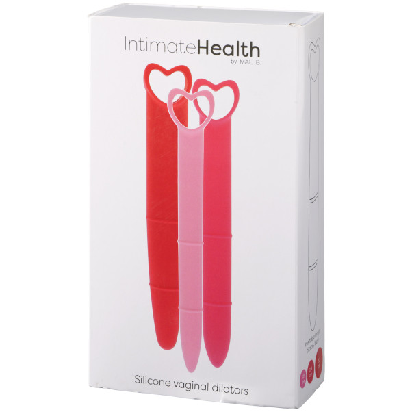 Mae B. Intimate Health Silicone Vaginal Dilatorer Sett 3 stk. Emballasjebilde 90