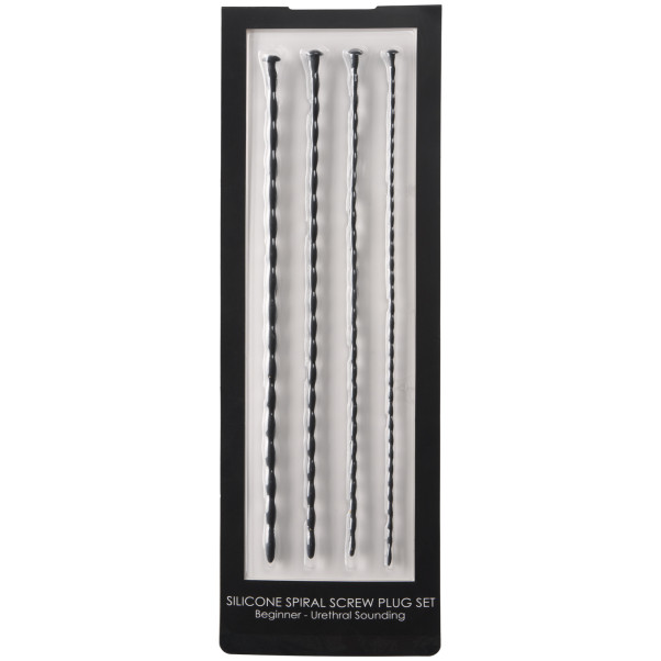 Ouch! Sett med Spiralskrueplugger i Silikon med Urinrørssonde Emballasjebilde 90