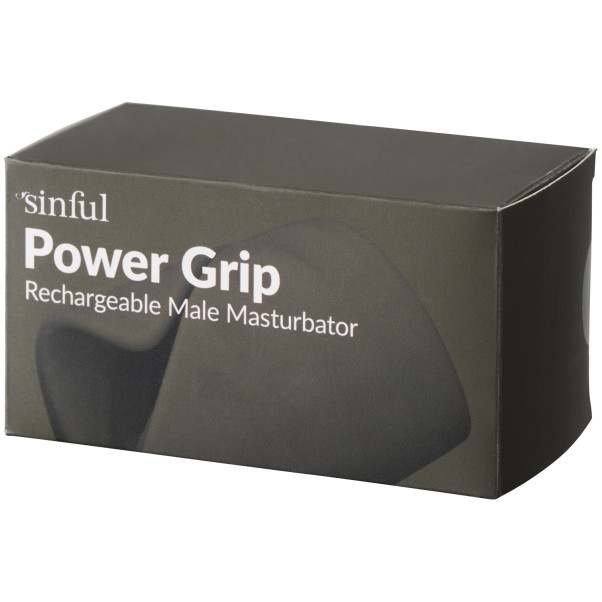 Sinful Power Grip Oppladbar Penisvibrator Emballasjebilde 90